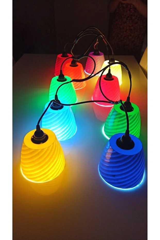 10 Adet Ağaç Feneri Avize